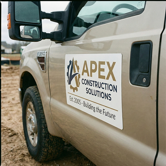 Magnetic truck Sign